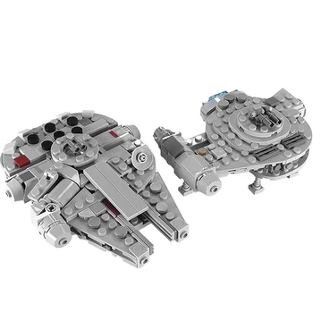 

Star Space Wars Millenniumm & Outrider Micro Midi Scale MOC-18554 Blocks Building Bricks Toys For Children Adult MOC Block