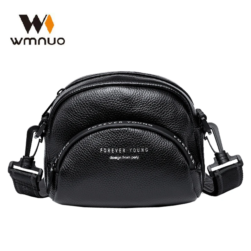 Повседневная женская сумка через плечо Wmnuo мягкие мессенджеры из натуральной