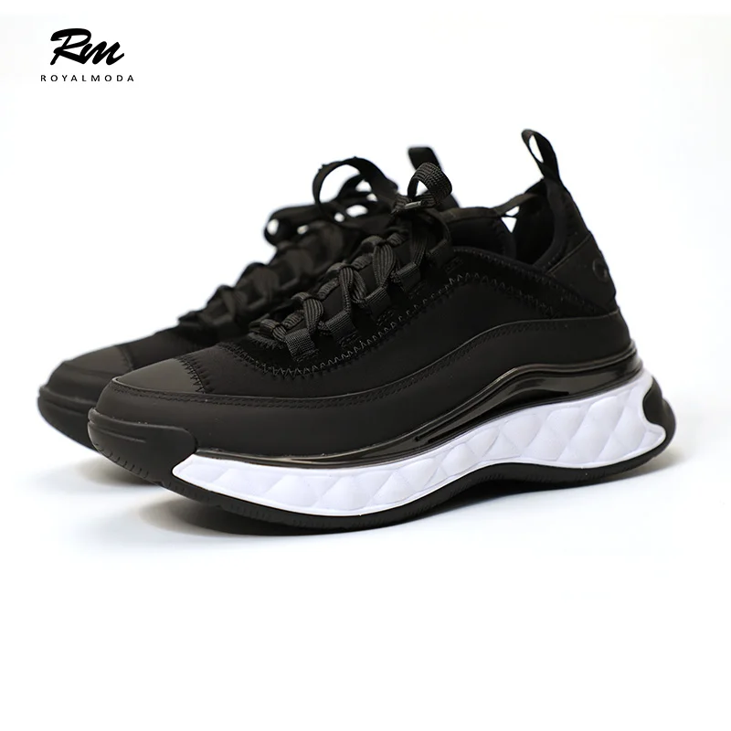 velvet calfskin & mixed fibers black