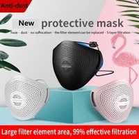 Adjustable PM2.5 Anti-dust Pollution Mask Replaceable Breathing valve activated carbon gasket Mouth Nose Disconnect-type Mask 1