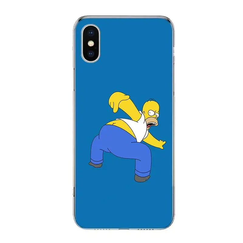 The Simpsons Желтый чехол для телефона для iPhone 11 Pro 7 6X8 6S Plus XS MAX+ XR 5S SE 10 Ten Art TPU Coque Capa Shell - Цвет: TW004-7