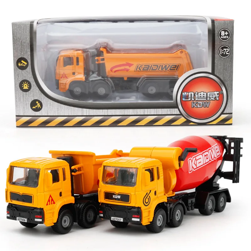 

Cadeve Engineering Toy Car Children Alloy Dump Truck Mixer Truck Model Boy Collection Desk Ornament