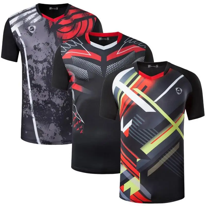 Jeansian-Camiseta deportiva de manga corta para niño y chico grande, sudadera juvenil LBS701 LBS713-725-726-Black, 3 uds.