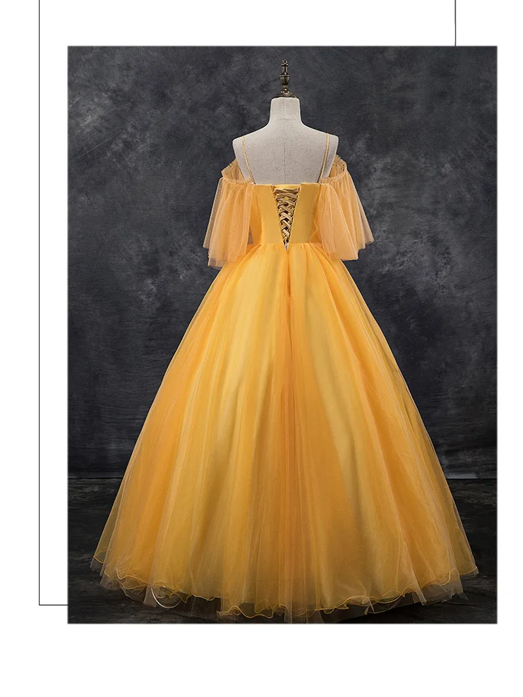Элегантное бальное платье с цветочной аппликацией и 3D плечом, бальное платье, бальное платье с короткими рукавами, платье для светской львицы Vestido de 15 anos