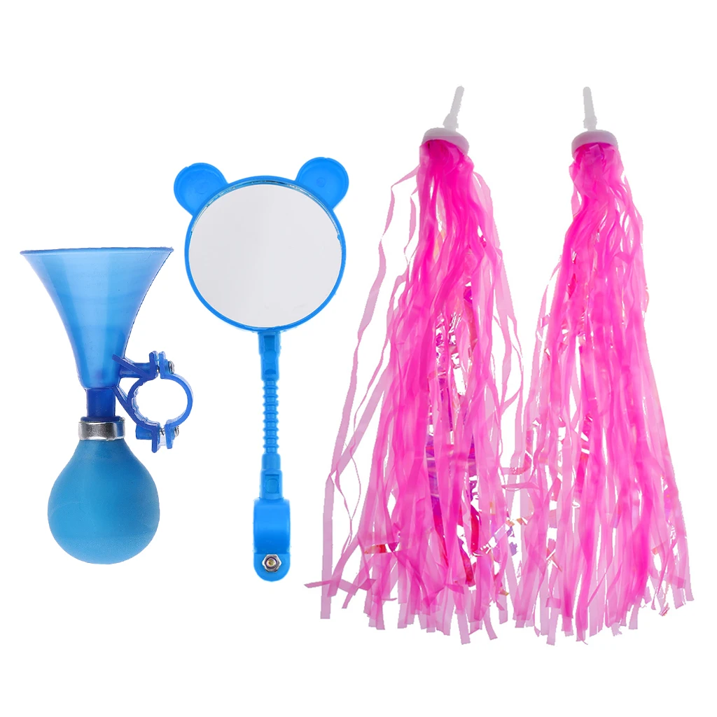 

Universal Handlebar Streamers Sparkle Tassel Ribbon/Mirror/Bell Ring For Children's Kids Bike