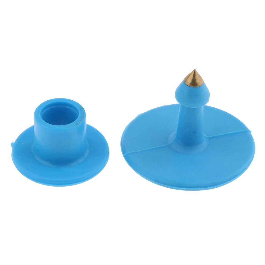 100PCS Small Pre Numbered Livestock Ear Tag for Pig Cow Goat Sheep Blue