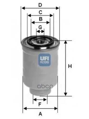Фильтр Топливный, Дизель UFI арт. 24.374.00