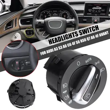 

Car Headlight Fog Light Control Switch For Audi A6 C6 4F 2004-2011 S6 C6 4F 2006-2011 RS6 C6 4F 2008-2010 Q7 2005-2013 #4F194153