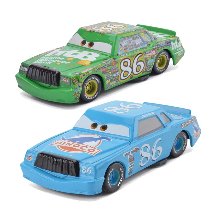 Игрушечные машинки Disney Pixar машина 2 3 HTB номер 86 Зеленые и синие 1:55 литой
