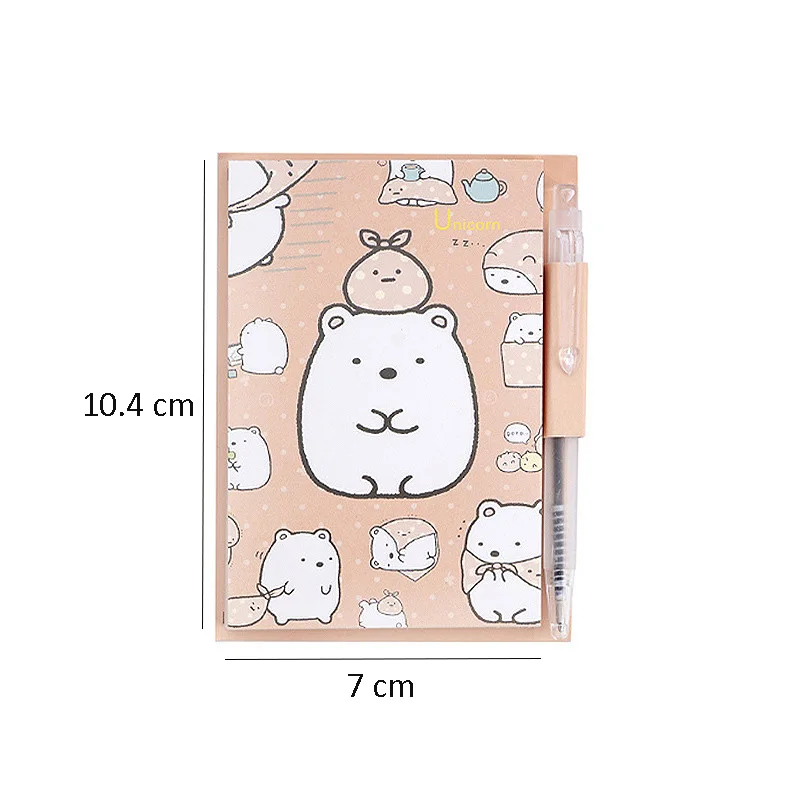 Sumikko Gurashi блокнот с ручкой милый N Times Sticky Notes Блокнот корейский канцелярские принадлежности подарок офисные школьные принадлежности
