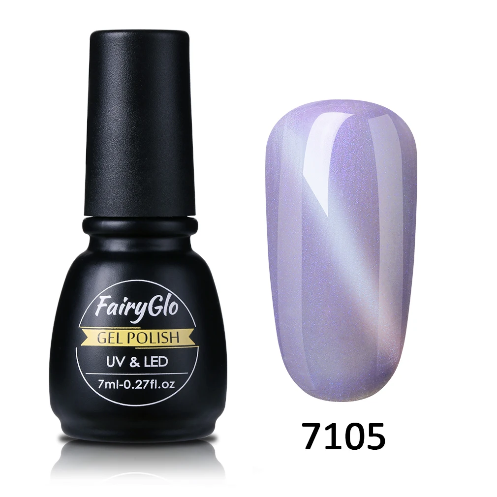 FairyGlo 7 мл солнцезащитные очки "кошачий глаз" УФ гель лак для ногтей СВЕТОДИОДНЫЙ БИО-Гели Soak Off магнит с блестками в стиле «кошачий глаз УФ Гель-лак для ногтей гель лак для Лаки для ногтей гелем - Цвет: 7105