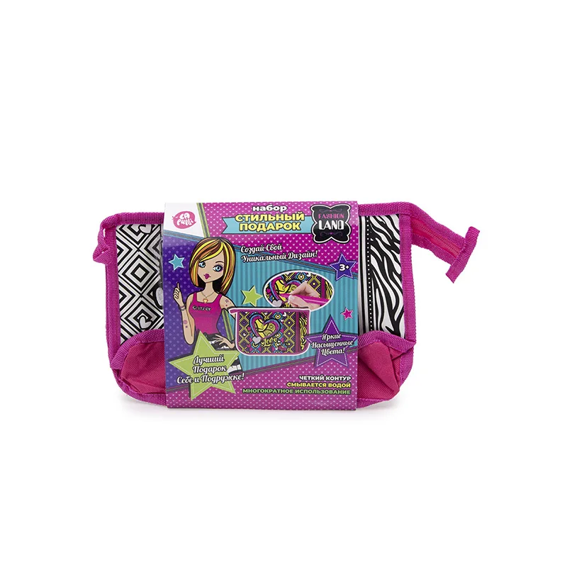 Игровой набор &quotСтильный подарок&quot LAPULLIkids сумочка с фломастерами арт. 200565703 |