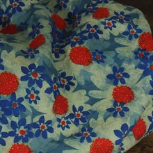 Качественная льняная ткань с красивым принтом в стиле пэчворк; Высококачественная рубашка; платье; материал платья