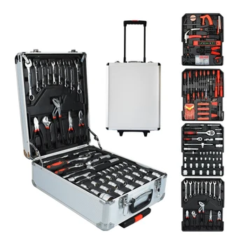 Best LISM 217 Pcs Lever Tool Hardware ToolCommercial Hardware Hand Tools Kit Wrench Screwdriver Knife Hammer