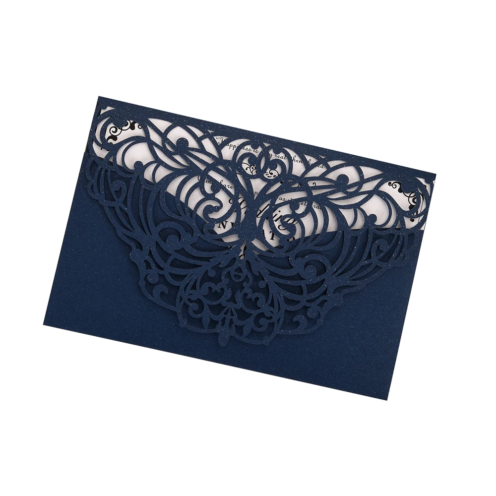  20Pcs Wedding Invitation Cards Pearl Paper Invitation Cards for Wedding Invitation Holder Wedding B - 4.00033E+12