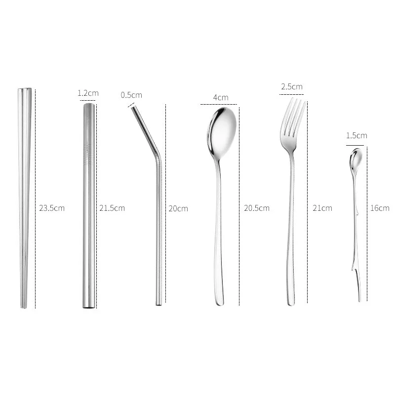 Набор столовых приборов для путешествий, многоразовый набор посуды для кемпинга, набор посуды с ложкой, вилкой, палочками для еды, соломенная сумка для хранения