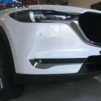 

For Mazda CX5 CX-5 KF 2020 2017 2018 2019 ABS Chrome front Fog Light Cover Trim Bezel Bumper Lamp Garnish Modling Accessories