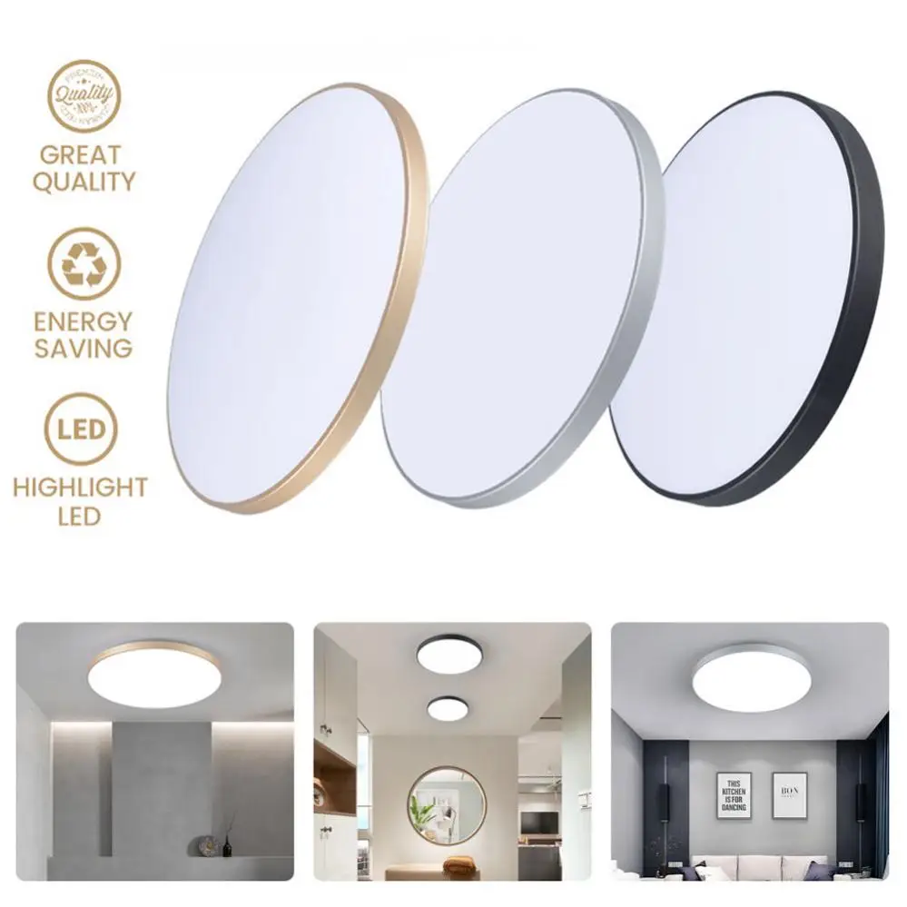 Ultra-thin LED Ceiling Lamp Indoor Decoration Lights LED Round Lamp for Living Room Bedroom Home