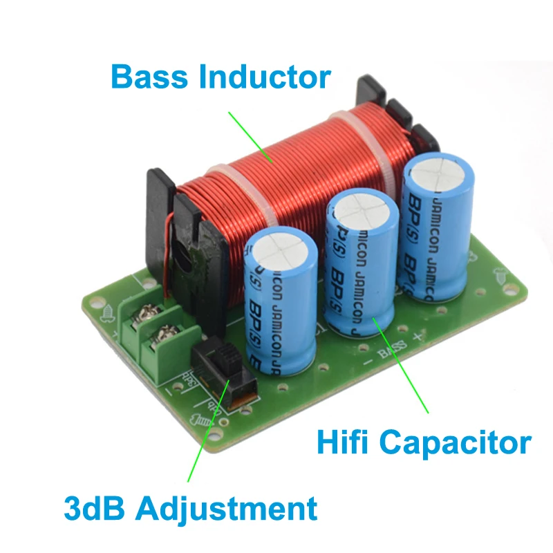 1 PCS 200W 저음 스피커 50Hz 서브 우퍼 주파수 분배기 홈 시어터 Hifi 스테레오베이스 DIY 자동차 오디오 우퍼 크로스 오버 필터