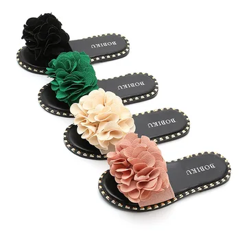 

2020 New Parent-child Flower Soft Bottom Breathable Non-slip Sandals Wear Resistant Slippers