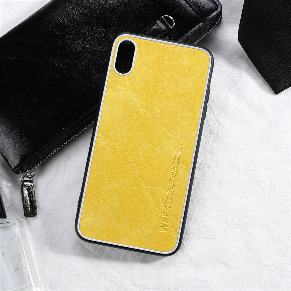 Модный чехол из искусственной кожи для iPhone XS, XR, XS, Max, черный мягкий силиконовый защитный чехол-бампер, чехол на 6, 6S Plus, 7, 8 Plus, корпус