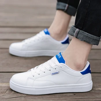 

2020 Men's Casual Shoes yellow Lac-up Non-Slip Leather Breathable Adult Sneakers male Tenis men flat shoe smasculino chaussure