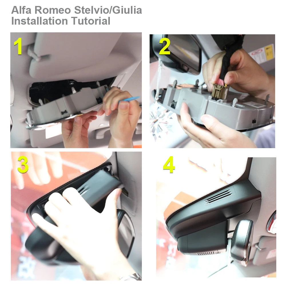 Fitcamx Front & Rear Dash Cam For Alfa Romeo Tonale 2023-2025 - OEM Style, 4K+1080P, WiFi, 128GB Card