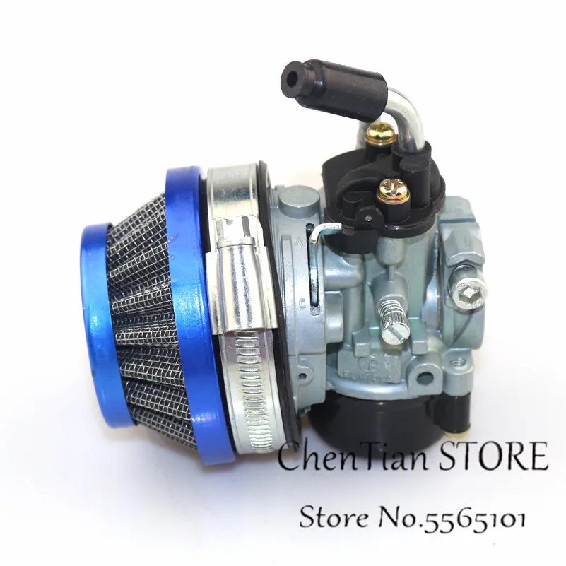49cc 50cc 60 66 80cc 2 тактный карбюратор воздушный фильтр Carb Fit моторизованный велосипед мини велосипед Atv - Цвет: Синий