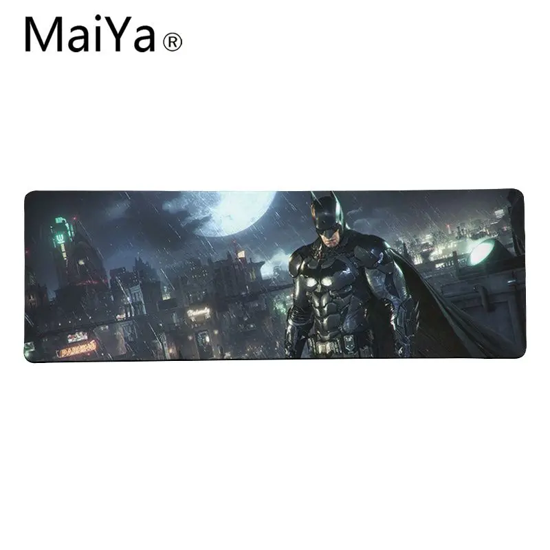 Maiya Высокое качество DC супергерой Бэтмен натуральный резиновый игровой коврик для мыши Настольный коврик большой коврик для мыши клавиатуры коврик - Цвет: Lock Edge 40X90cm