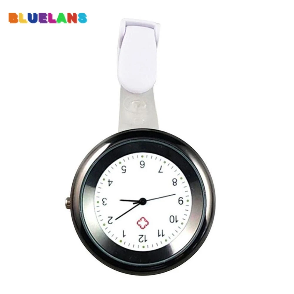 

Fashion 4 Colors Round Numeral Analog Quartz Clip-On Nurse Medical Doctor Pocket Watch