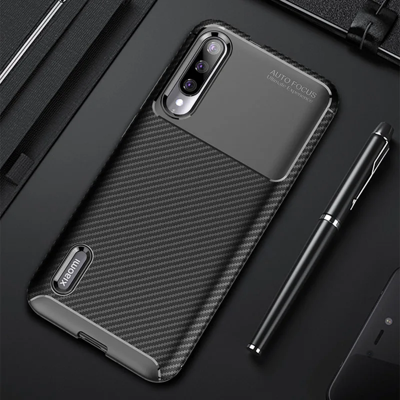 Чехол для телефона Xiaomi Mi 9 SE противоударный чехол из углеродного волокна с