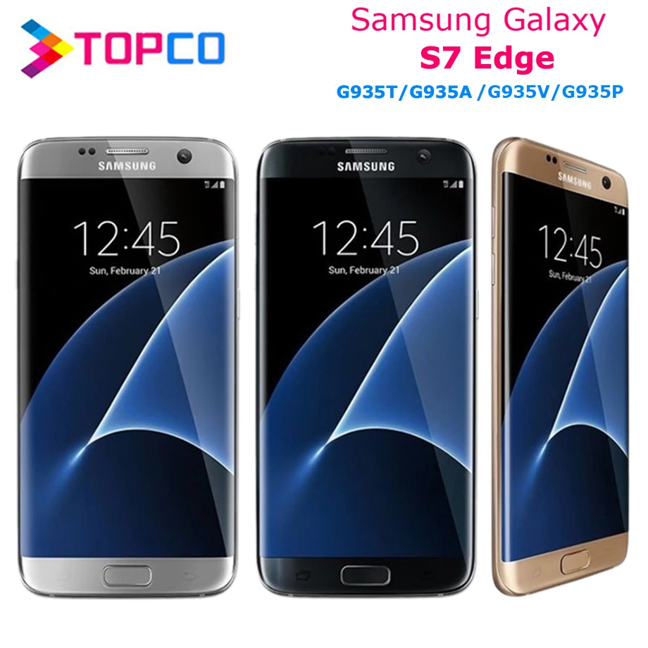 Samsung Galaxy S7 edge US Version G935V/A/T/P Unlocked LTE Android Mobile Phone Core 5.5" 12MP&5MP 4GB RAM 32GB - AliExpress