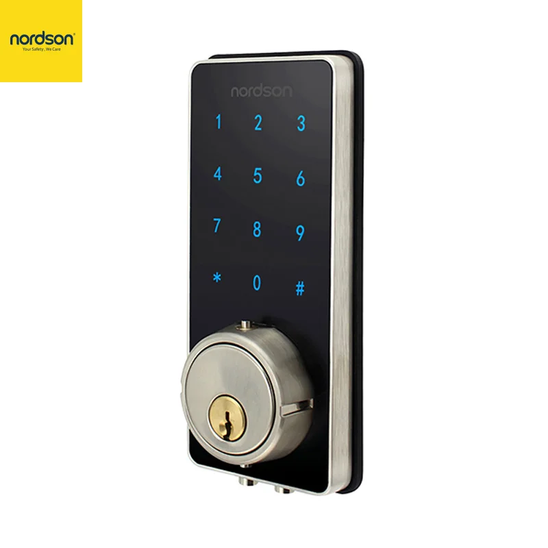 Nordson Смарт RFID Дверь фиксированный аккумулятор питание металлический дэдболт контроль доступа сенсорная клавиатура цифровой замок для домашнего использования в отеле