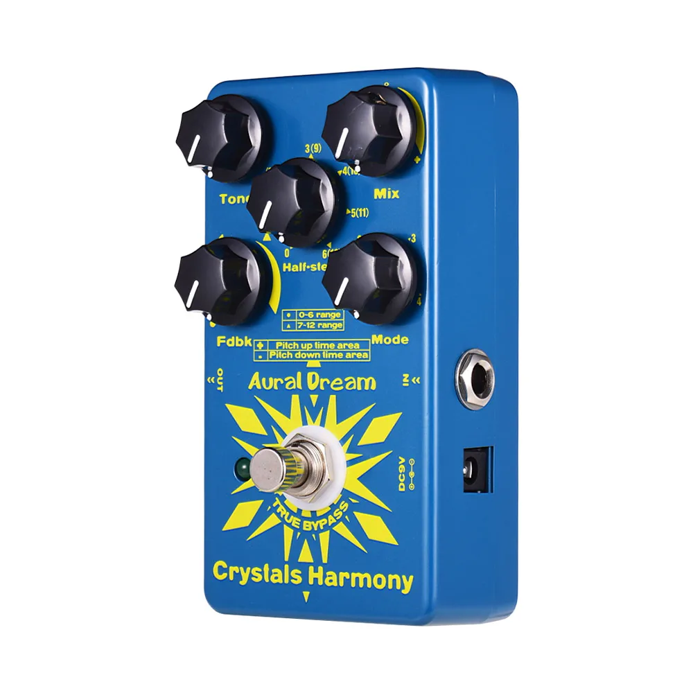 Aural Dream Crystals Harmony Digital Guitar Effect Pedal Creating Crystal Particles Effects True Bypass Single Effects
