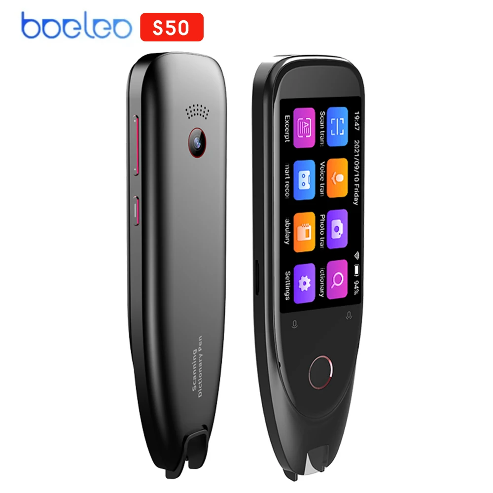 boeleo S50 Dictionary Pen Translation Pen Smart Voice Scanning Photographing 3-inch Large Screen Synchronous Textbook Learning translation pen