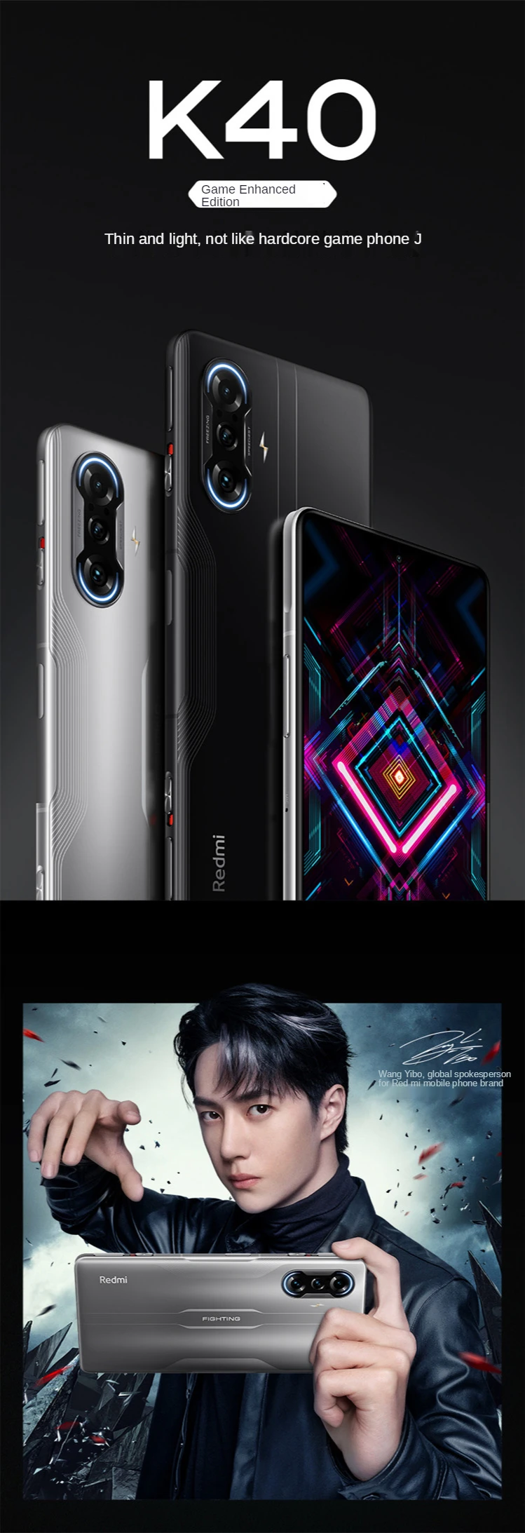 Смартфон Redmi K40 Game, 8 ГБ + Глобальная версия ГБ, экран 256 дюйма, 64  мп, 1200 мАч, 6,67, 5065 | AliExpress