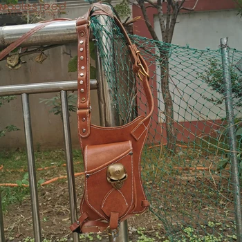 

Customized Colors Professional Vintage Men Chest Bag Male Waist Pack Retro Classic Motorcycle Biker Shoulder Messenger Bags M476