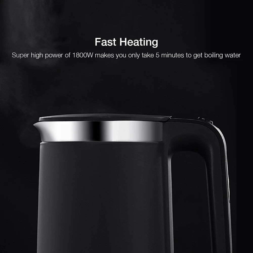 Xiaomi youpin постоянного Температура Электрический чайник Pro 1.5L 1800W Нержавеющая сталь VIOMI смарт-устройство для быстрой кипения Термальность чайник для воды