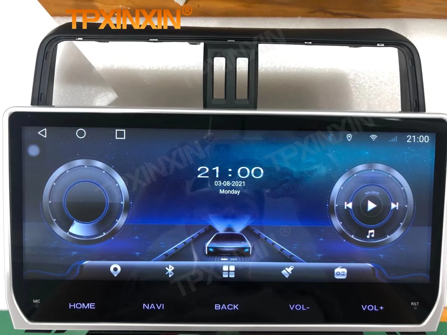 6+128G Carplay Android 10 Radio Receiver Multimedia For Toyota  Land Cruiser Prado 150 2018 2019 2020 GPS Video Player Head Unit