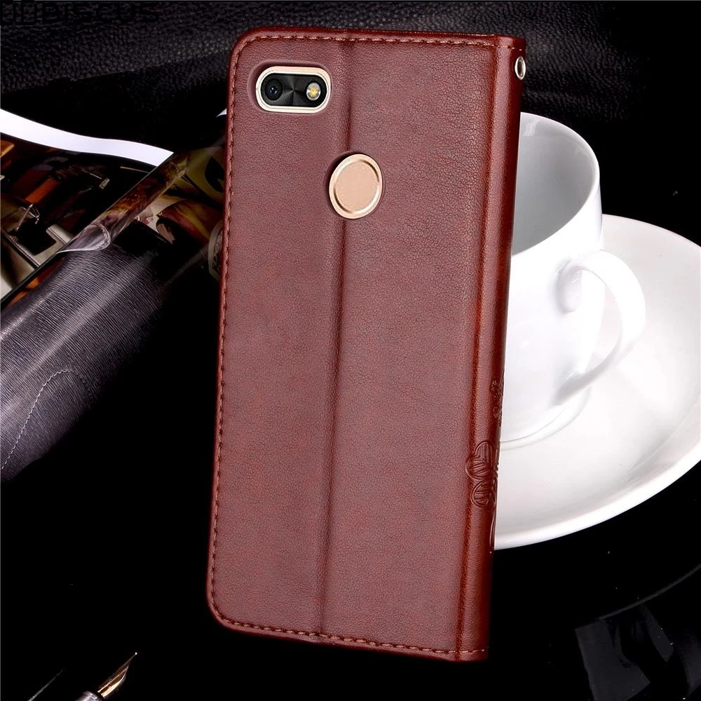 Nova Lite For Huawei Y6 Pro SLA-L02 SLA-L03 SLA-L22 Cover P9 Lite Mini Case Retro Leather Flip Capa Wallet TPU Funda