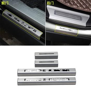 

4pcs Stainless Steel Door Sill Scuff Plate Guards For Land Range Rover Sport 2014 2015 2016 2017 2018