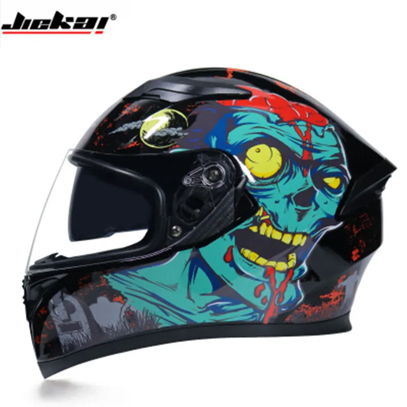 Capacete, Мото шлем Jiekai 316 двойной объектив полный шлем для лица мото rcycle шлем для бега по пересеченной местности шлем для мотокросса - Цвет: Design 15