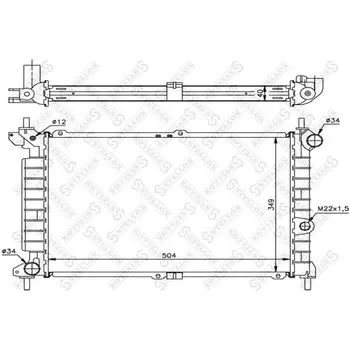 

Radiator cooling system Opel Astra 1.7TD 94-98 STELLOX 10-25