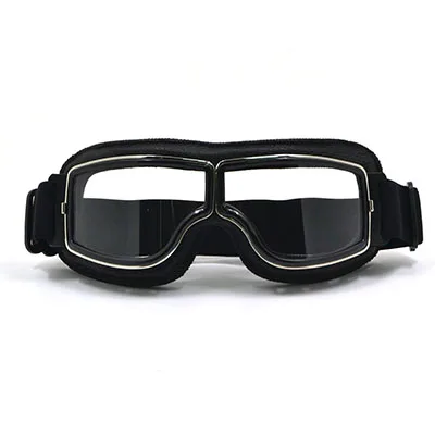 Clear Lens JAER мотоциклетный шлем стимпанк очки спортивные гоночные бездорожья мото велосипедные очки шлемы Gafas очки - Цвет: Clear Lens