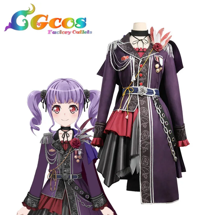 

Japanese Anime BanG Dream! Roselia 3th live Cosplay Costume Udagawa Ako Halloween Custom Made Free Shipping B