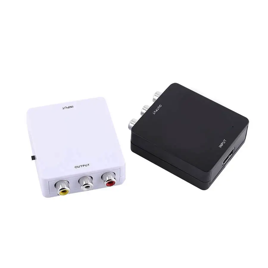 Цифровой HD-вход в RCA Композитный Видео Аудио AV CVBS адаптер преобразователь 720p/1080p