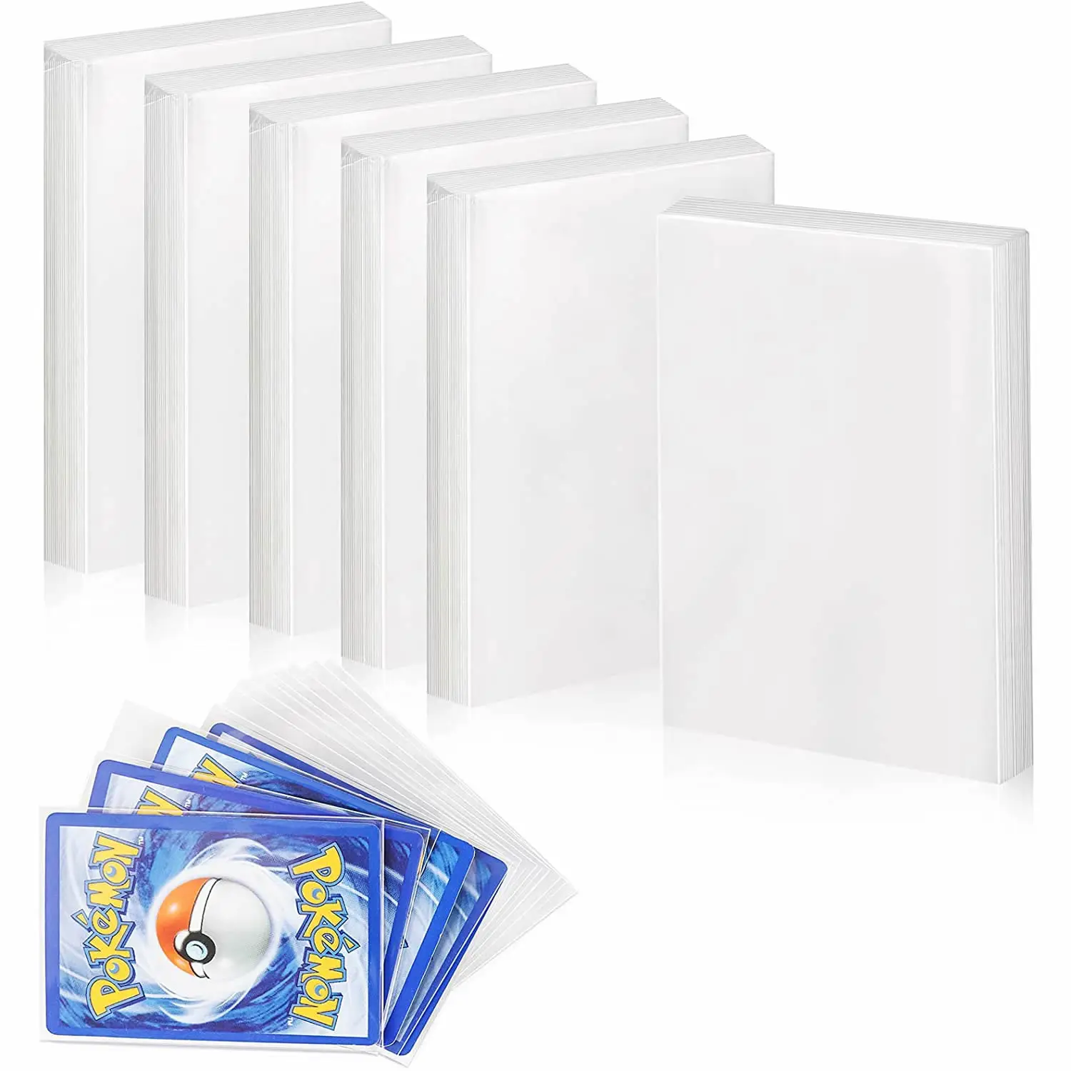 Pochette Transparente Pour Cartes Pokemon, 100 Pièces/paquet