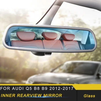 

For Audi Q5 B8 B9 2012-2017 Car Styling Blue Light Inner Mirror HD Protective Film Sticker Interior Accessories