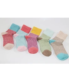 Harajuku/женские носки для девочек; вязаные шерстяные хлопковые носки; сезон осень-зима; новые теплые носки; модные носки в школьном стиле ярких цветов