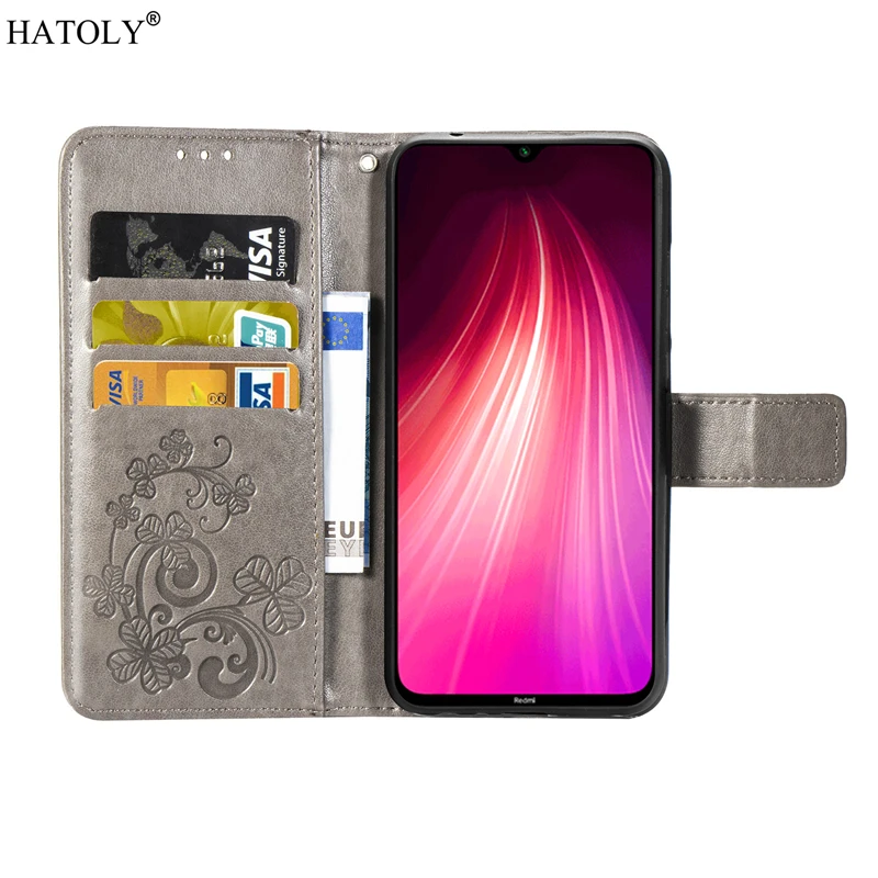 Для Xiaomi Redmi Note 8 чехол-книжка, кожаный чехол для Redmi Note 8, чехол-кошелек, сумка, чехол для телефона, чехол из ТПУ для Xiaomi Redmi Note 8